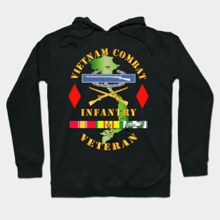 Vietnam Combat Infantry Veteran w 5th Inf Div SSI Hoodie